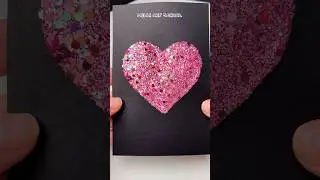 Easy DIY Glitter Heart #artshorts #artist #diy