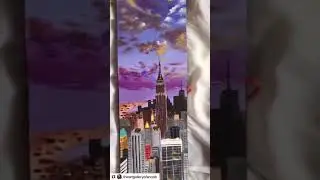 How To Draw New York City Skyline Drawing | City Skyline Painting | MENORAH STATIONERY