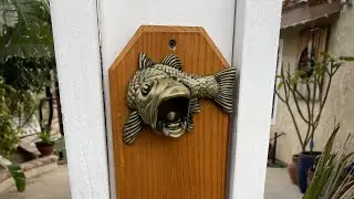 Bass Bottle Opener with Fish Net Cap Catcher