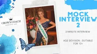 3 minute pageant mock interview, helping you win a pageant | episode 2