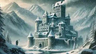 Entering Kaer Morhen Winter Keep | Fantasy Winter Ambiance
