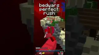 PERFECT RUSH MINECRAFT BEDWARS | #hypixel #minecraft #pvp