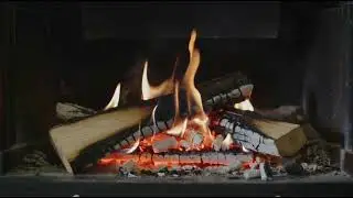 Fireplace with crackling sound | 4 hours