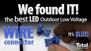 We found IT! Best LED outdoor low voltage wire connector and its BLUE 🔵