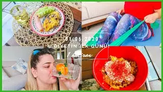 Diyetin İlk Günü Spor, Zayıflama Kürü | Neler Yedim? Günlük Vlog
