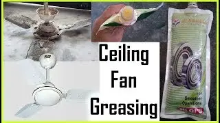 Greasing Ceiling Fan Making Squeaking Or Scratching Noises.