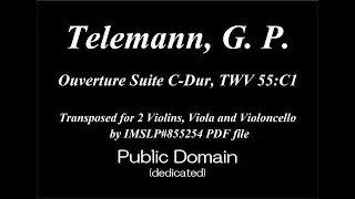 Telemann, G. P. _ Ouverture Suite C-Dur, TWV 55:C1 [Strings]