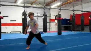 standing double butterfly twist