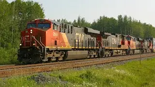 Quadruple  GE Consist! CN 104 east of Edson, Alberta