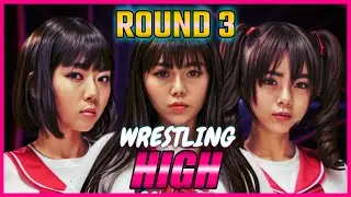 3Japanese Girl Extreme Rules Match 3 WRESTLING HIGH 80'S WWE 2K25 Japanese School Girls Wrestling