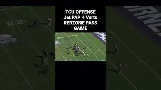 TCU OFFENSE Jet PLAY ACTION 4 Verts REDZONE PASS GAME FOOTBALL PLAYS FOR COACHES