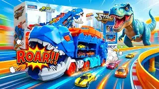 This Dinosaur Truck Is AMAZING! 🦖🚚 Cars Go Wild | Dinotrux Toys