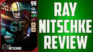 99 BOSS RAY NITSCHKE GAMEPLAY AND REVIEW - MADDEN 17 ULTIMATE TEAM