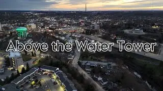 Downtown Sudbury in Evening Lights | Aerial Drone View
