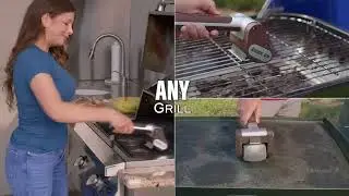 Giddy Up Bristle Free Cordless Grill Cleaner 350 RPM Stainless Steel Roller with LED Light📌🛒🇲🇾🏡🎁💵💰💶💷