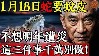 1月18日臘月初一，天地大清算！不想明年遭災，這三件事千萬別做#南懷瑾 #南師 #南懷瑾智慧 #南師智慧講堂 #2026年運勢 #1月18日 #臘月初一 #臘八 #年關 #改運