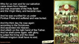Nicene-Constantinopolitan Creed (Symbol of Faith) in English