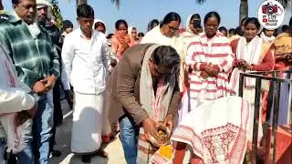 पड़हा राज सोमा मुंडा को श्रद्धांजलि देते हुए राजी पड़हा सरना धर्म प्रार्थना सभा के पूरा टीम