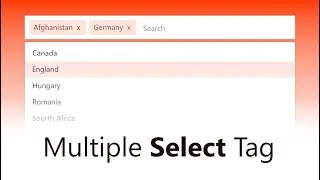 Pure JavaScript - HTML Multiple Select Tag