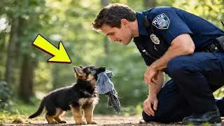 A Puppy Follows A Police Officer Everywhere &mdash; When The Reason Is Revealed, It Breaks Down In Tears!