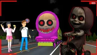 The place HAUNTED BUS MASHA HORROR SCAARY 😫‼️ || SAKURA SCHOOL SIMULATOR