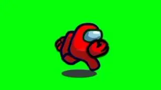 among us vermelho correndo anima&ccedil;&atilde;o feita por mim em chroma key (eu fiz isso as 5:00 da manha)