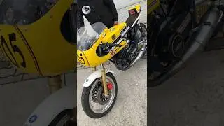Yamaha RD 350, so cute, so yellow and so loud! 70s 2-stroke nostalgia sound! #goran2003
