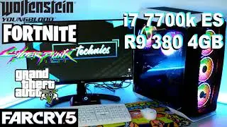 Сборка Intel Core i7 7700K ES + R9 380 4GB in games 2021.