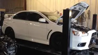 Evo X with a nice setup getting Tuned by SlowPoke Tuning