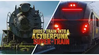 Restoring a Sunken Ghost Train into a CYBERPUNK Super Train Neon Makeover