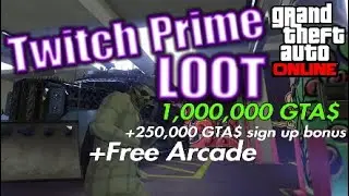 Twitch Prime GTA 5 Loot - 1 Million Dollars, Free Arcade + 75% Off Cerberus & ZR380