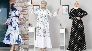 37 model gamis motif cantik dan simpel terbaru