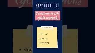 Component life cycle method in react | phpexpertise 