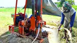 Lihat prosesnya !!! pengeboran sumur bor rig Lampung didesa Mijen Kec.kaliwungu kab.kudus