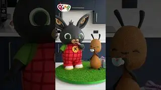 Making a HUGE Bing & Flop Birthday Cake! 🎂 | #Shorts | Bing Shorts