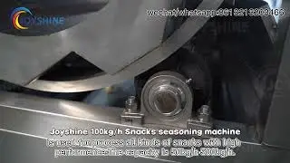 JOYSHINE 100kgh Snacks seasoning machine | snacks seasoner price | potato chips seasoner for sale