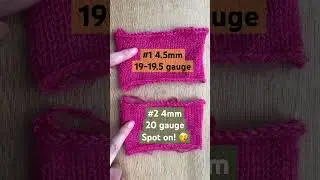 Knitting swatches is boring but so worth it #knitters #wip #knittingtips