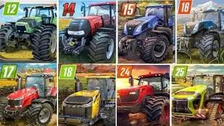Farming simulator | Fs12 vs Fs14 vs Fs15 vs Fs16 vs Fs17 vs Fs18 vs Fs24 vs Fs25?|Timesplay|gameplay