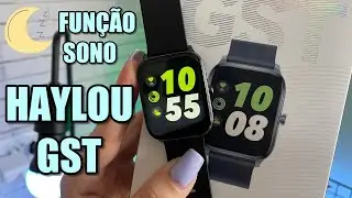 COMO USAR MONITORAMENTO DE SONO DO SMARTWATCH HAYLOU GST | Teste precis&atilde;o sono Haylou GST