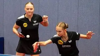 Игра за золото в парах девушки U15 на турнире в Дюссельдорфе Buhai & Zhmudenko Vs Geeroms &Bergemann