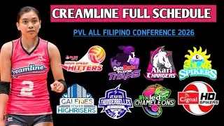 CREAMLINE FULL SCHEDULE PVL REINFORCE CONFERENCE 2026