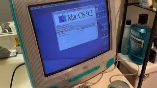 Vintage Apple Macintosh iMac G3 M5521 Desktop Computer Blue Graphite