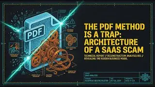 The PDF Method is a Trap: Architecture of a SaaS Scam
