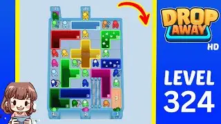Drop Away Level 324 Solution Walkthrough