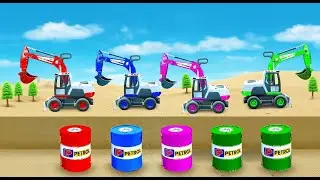 DIY truck science project: Building a concrete structure using colorful logo-shaped blocks