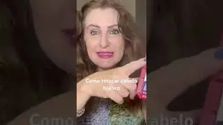 Como retocar cabelo branco com tinta de homem #cabelobranco #cabelo