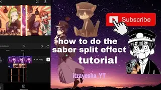 how to make the saber split effect tutorial