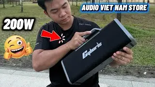 review loa CYBORIS X12 test nhạc ngo&agrave;i trời loa bluetooth karaoke tại audio viet nam atore
