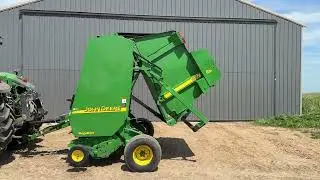 2006 John Deere 567 Round Baler, 22000 Bales, Mega Wide, Twine and Net Wrap, Small 1000 PTO