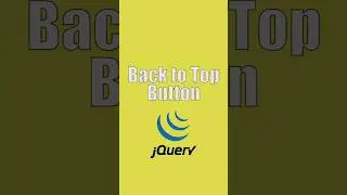 Back to top Button with jQuery #shorts #programming #jquery #javascript #coding #viral